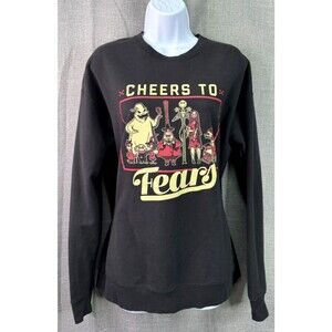 Disney The Nightmare Before Christmas Women's Sweatshirt Size M Cheers to Fears